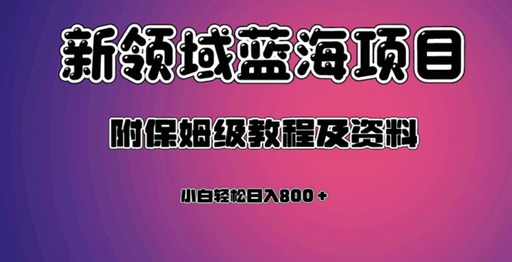 虚拟资源蓝海领域新项目，轻松日入800＋，附保姆级教程及资料-创淘项目网