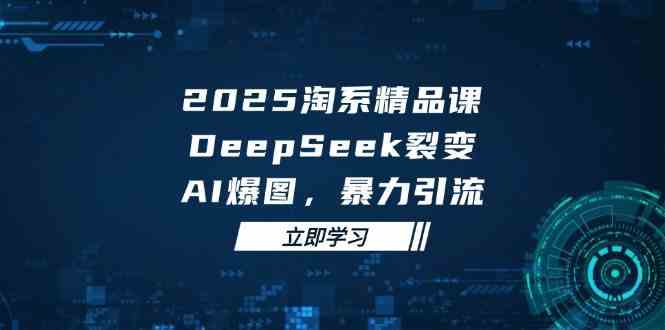 2025无界精品课，DeepSeek裂变，AI爆图，暴力引流助力淘系运营-创淘项目网