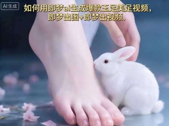 如何用即梦ai生成爆款玉足美足视频，即梦出图+即梦出视频，快速涨粉-创淘项目网
