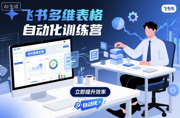 飞书多维表格自动化训练营,手把手教你告别重复处理,用多维表格开启高效办公新模式 飞书多维表格自动化训练营,手把手教你告别重复处理,用多维表格开启高效办公新模式